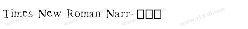 Times New Roman Narr字体转换